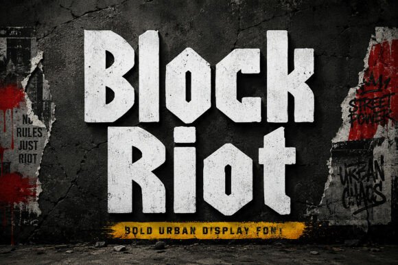 Block Riot: A Display Font That Anchors Editorial Mood