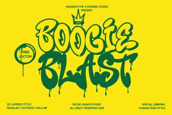 Boogie Blast: A Retro Display Font That Makes Your Brand Pop