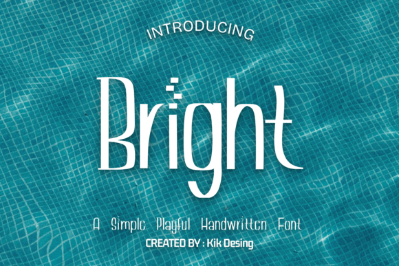 Bright Font: A Cheerful Display Typeface for Digital Branding
