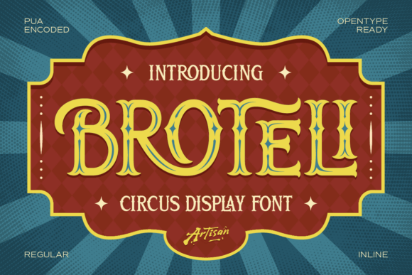 Broteli: A Bold Vintage Display Font for Scroll-Stopping Campaigns