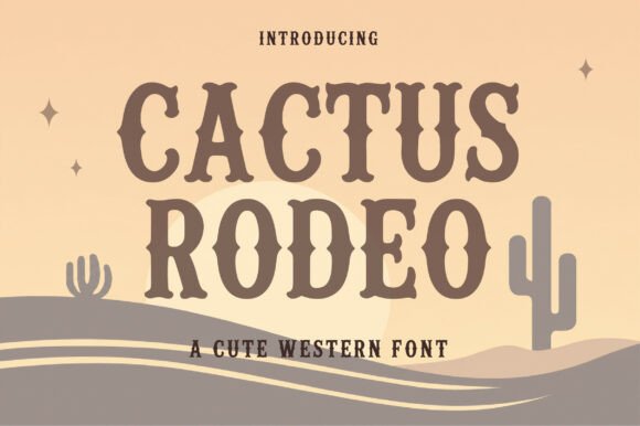 Cactus Rodeo: A Bold Display Font for Editorial Identity