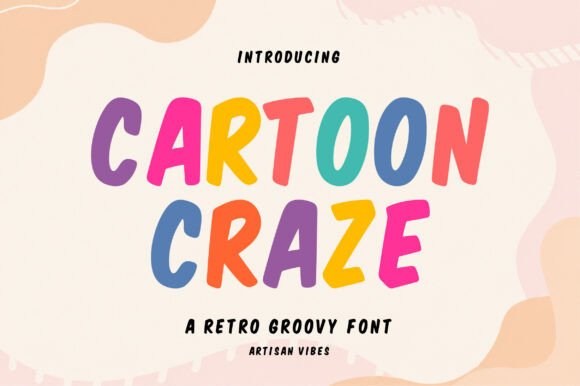 Cartoon Craze: A Playful Display Font for Handmade Brands