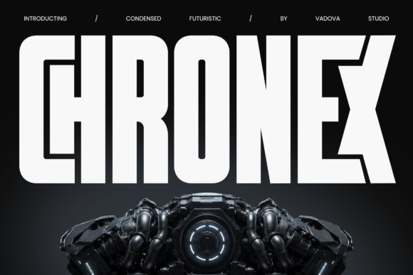 Chronex: A Display Typeface That Cuts Through the Feed