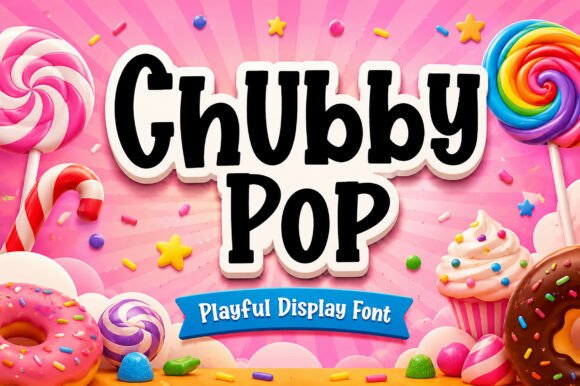 Chubby Pop: A Joyful Display Font for Editorial Charm