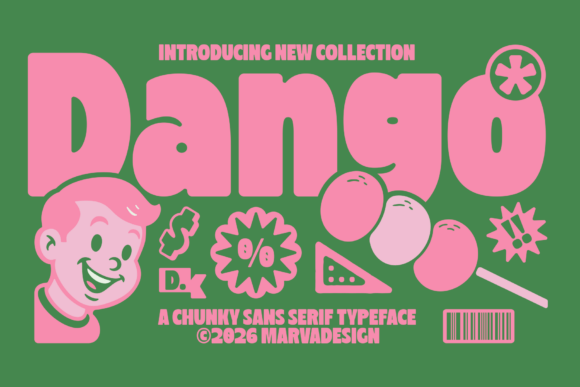 Dango: A Playful, Chunky Display Font for Digital Branding