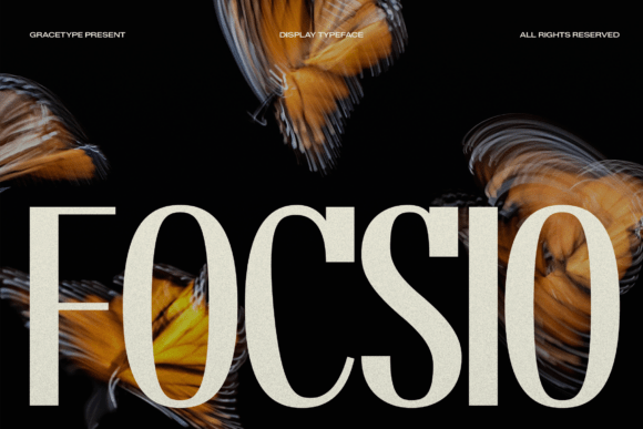 Focsio: A Bold Display Typeface for Handmade Creators