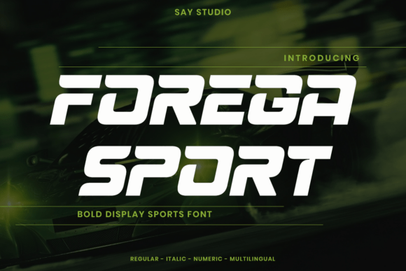 Forega Sport: A Display Font That Moves With Purpose