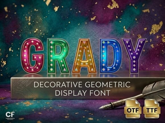 Grady: A Bold Display Typeface for Hero Sections & Digital Branding