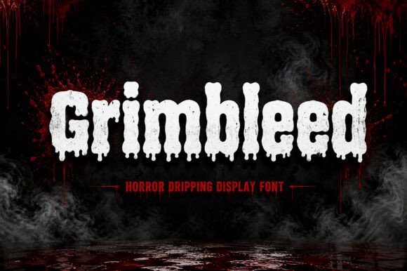 Grimbleed: A Bold Horror Display Font for Striking Brand Moments