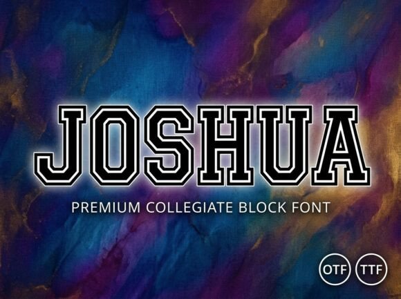 Joshua: A Collegiate Display Font for Editorial Impact