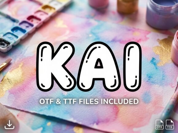 Kai: A Cheerful Display Font for Small Business Branding