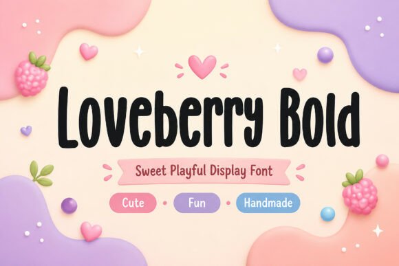 Loveberry Bold: A Display Font That Converts Scroll Into Stop
