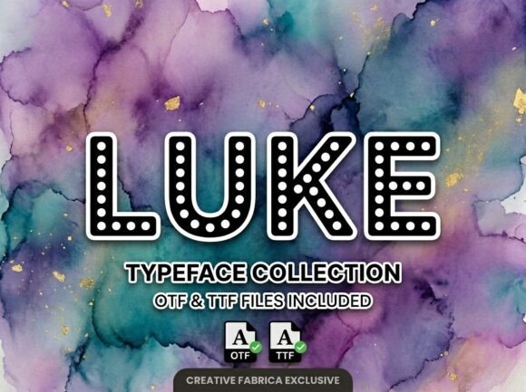Luke: A Vibrant Display Typeface for Digital Impact