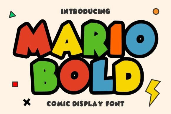 Mario Bold: A Playful Display Font That Grabs Attention