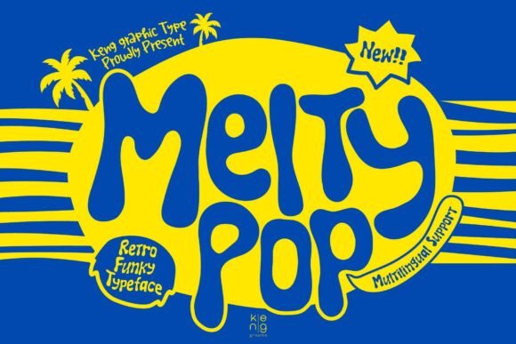 Melty Pop: A Retro Display Font That Stands Out in Fast-Scrolling Feeds