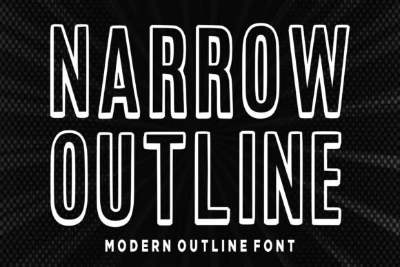 Narrow Outline: A Clean, Bold Display Font for Makers