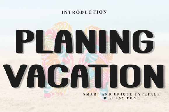 Planing Vacation: A Festive Display Font for Holiday Campaigns