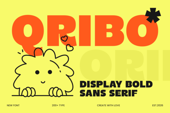 Qribo: A Bold, Playful Display Font for Food Brands