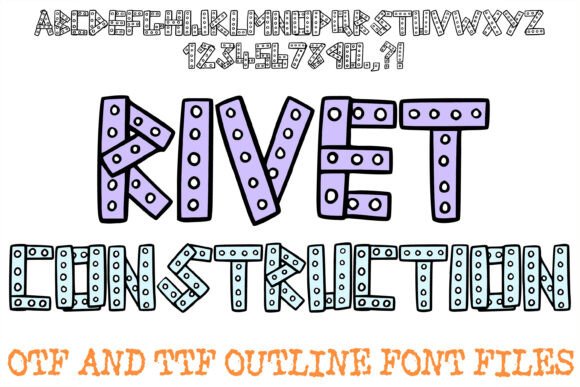 Rivet Construction: A Display Typeface with Structural Soul