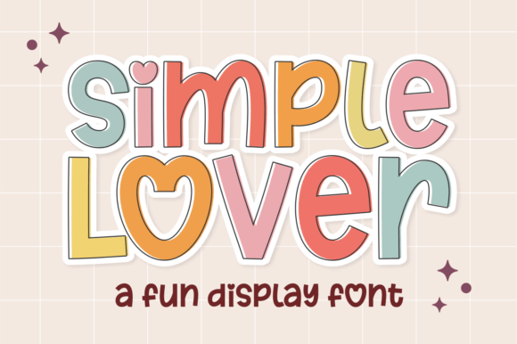 Simple Lover: A Playful Display Font for Digital Brand Moments