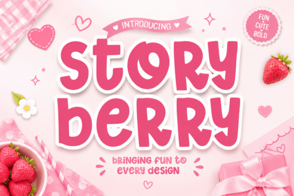Storyberry: A Playful Bold Handwritten Font for Brand Personality