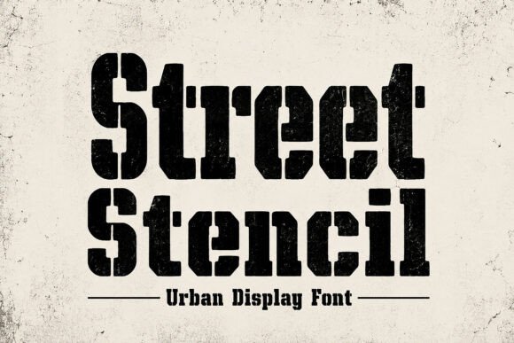 Street Stencil: A Bold Display Font for Digital Branding