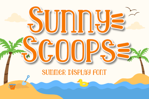 Sunny Scoops: A Display Font for Joyful Editorial Design