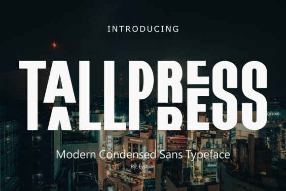Tallpress: A Bold Display Typeface for Scroll-Stopping Marketing