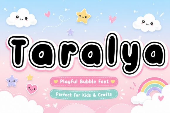 Taralya: A Playful Bubble Font That Actually Works in Branding