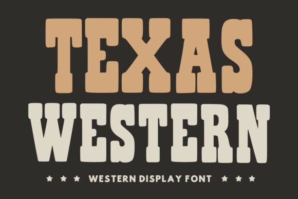 Texas Western: A Bold Display Font for Editorial Impact