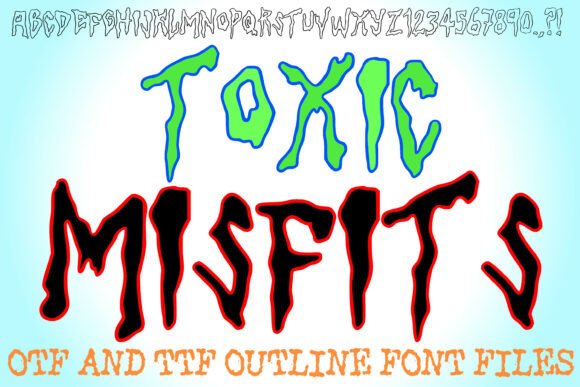 Toxic Misfits: A Bold Display Font That Makes Your Brand Unforgettable