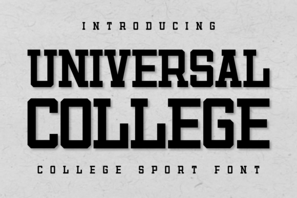 Universal College: A Bold Display Font That Elevates Real Business Branding