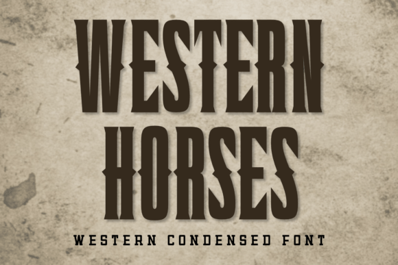 Western Horses: A Bold Display Font for Digital Brand Impact