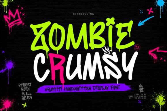 Zombie Crumsy: A Display Font That Grabs Attention—Fast